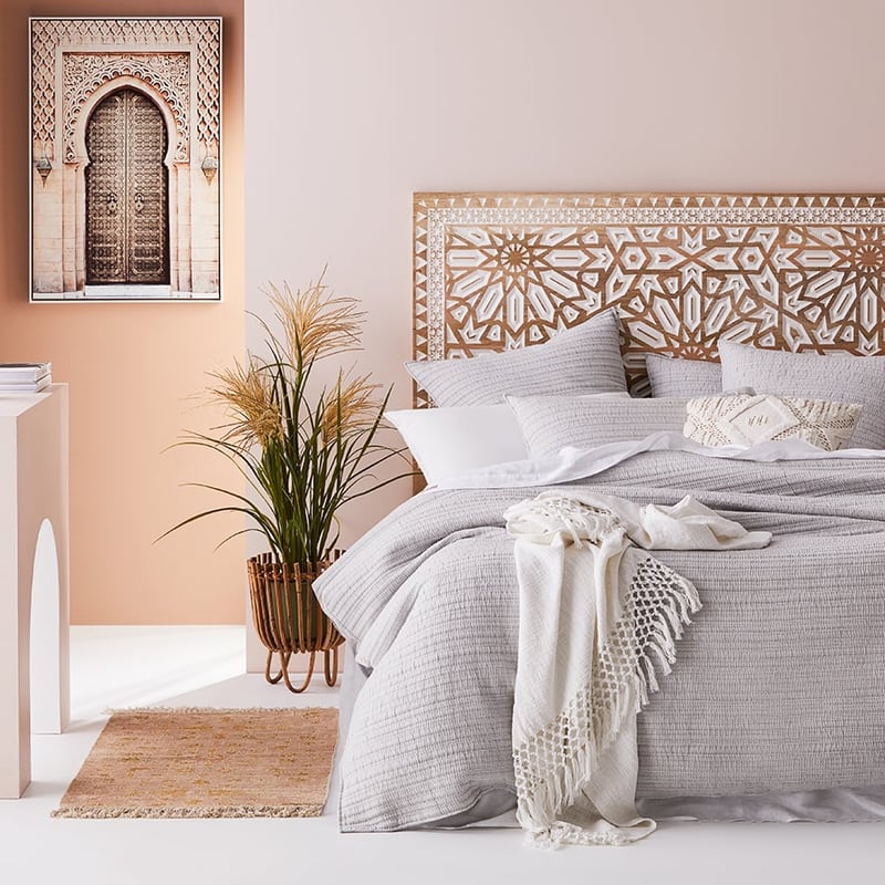 Hayman Quilted Soft Grey Pillowcase