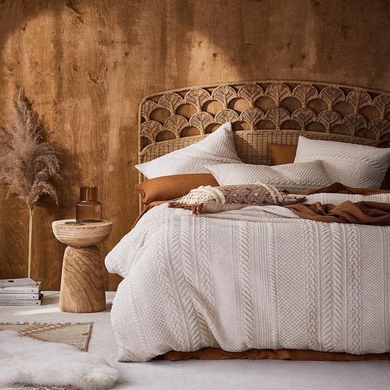 Cable Oatmeal Jersey Pillowcase