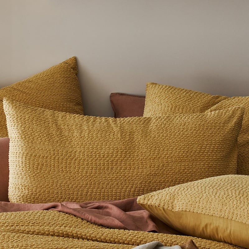 Bree Boucle Mustard Pillowcase