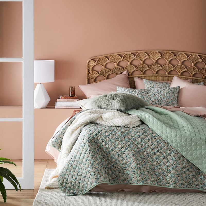 Sage Floral Pillowcase