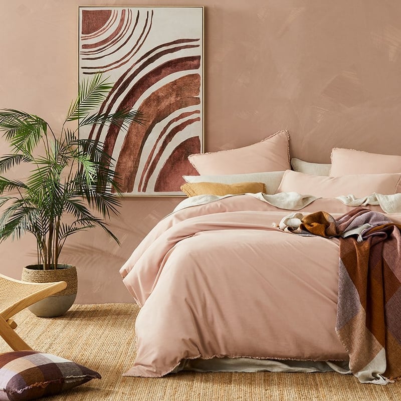 Bamboo Linen Rose Dust Pillowcase