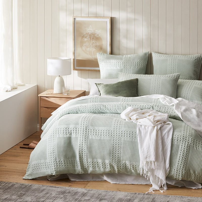 Waffle Check Mist Pillowcase