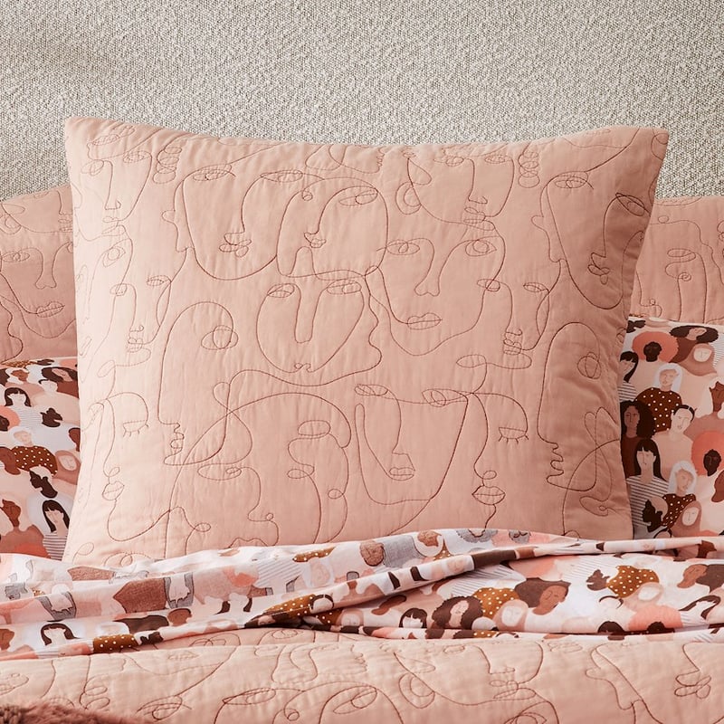 Sisterhood Quilted Rose Pillowcase