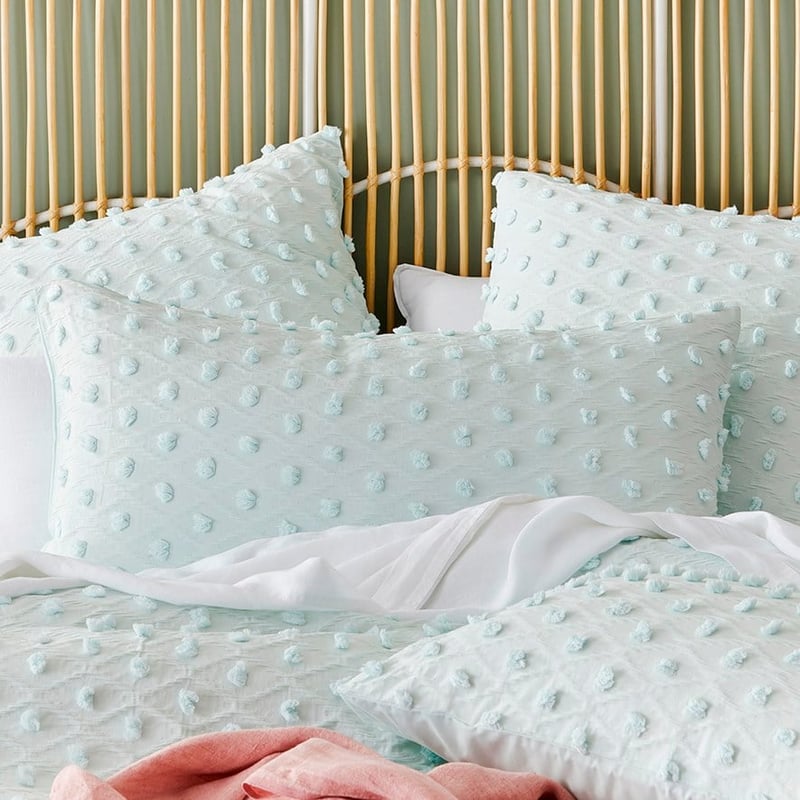 Demi Tufted Cool Blue Pillowcase