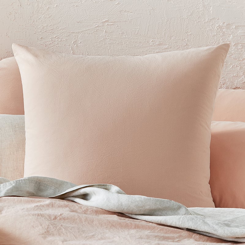 Stonewashed Cotton Apricot Pillowcase