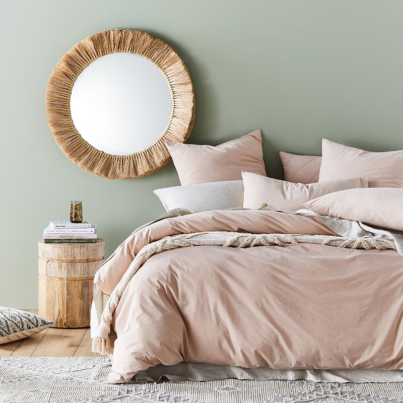 Stonewashed Cotton Nude Pillowcase