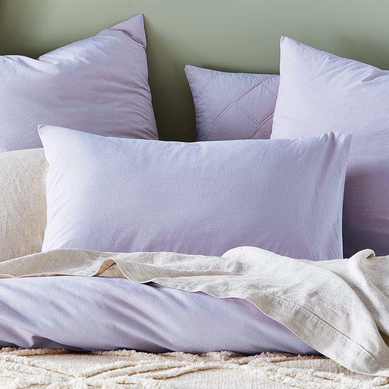 Stonewashed Cotton Orchid Pillowcase