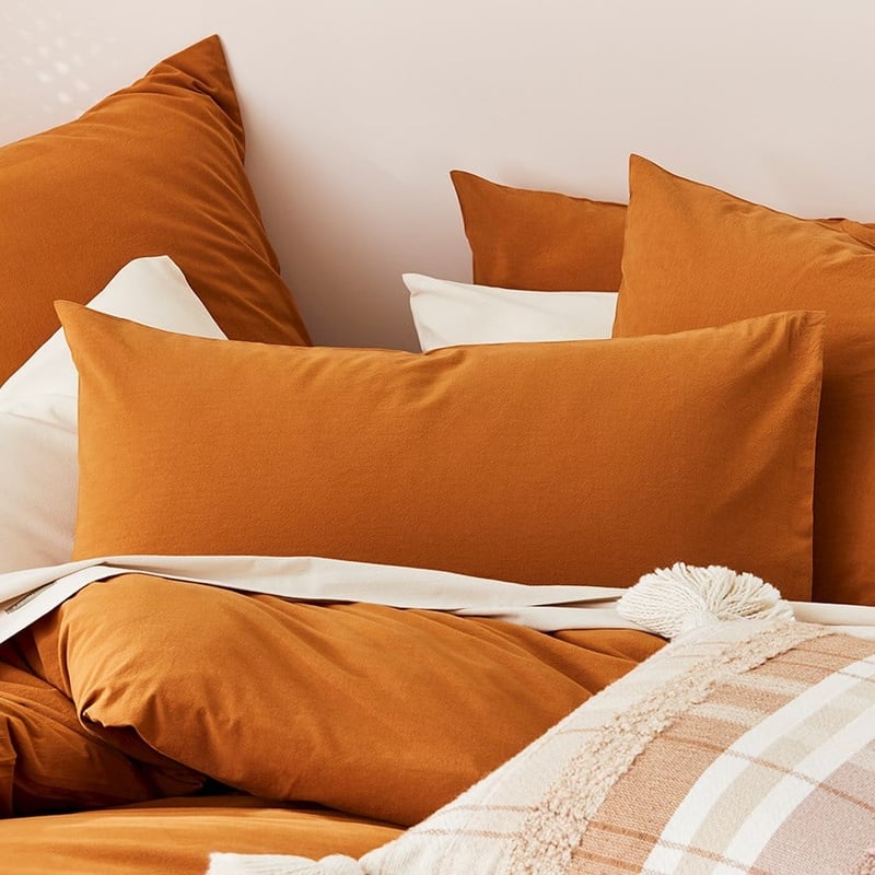 Stonewashed Cotton Topaz Pillowcase 