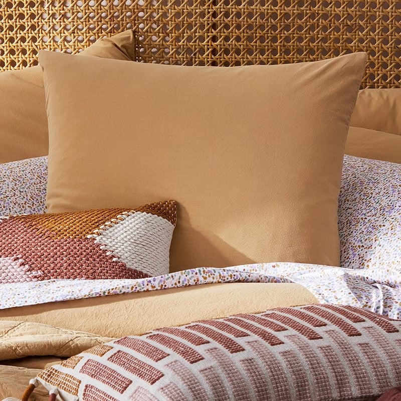 Stonewashed Cotton Wheat Pillowcase