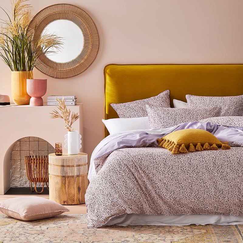 Stonewashed Printed Cotton Pink Cheetah Pillowcase