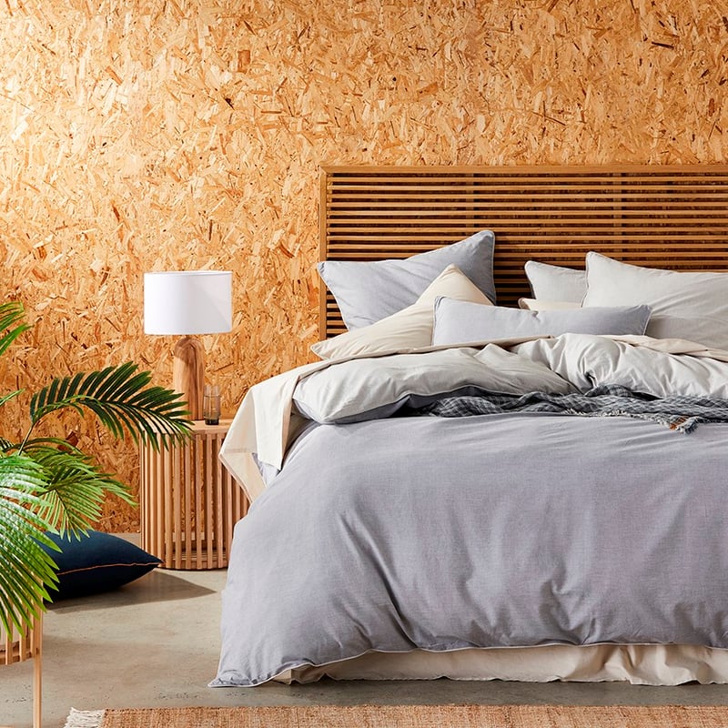 Organic Cotton Chambray Denim Pillowcase