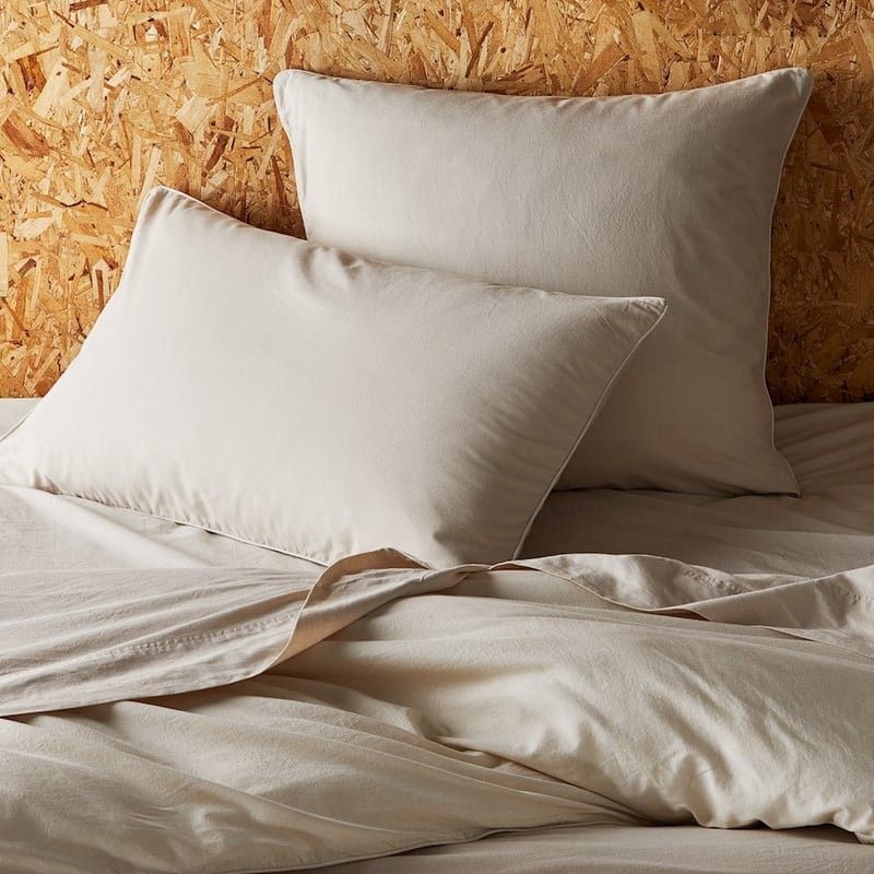Organic Cotton Chambray Oatmeal Pillowcase