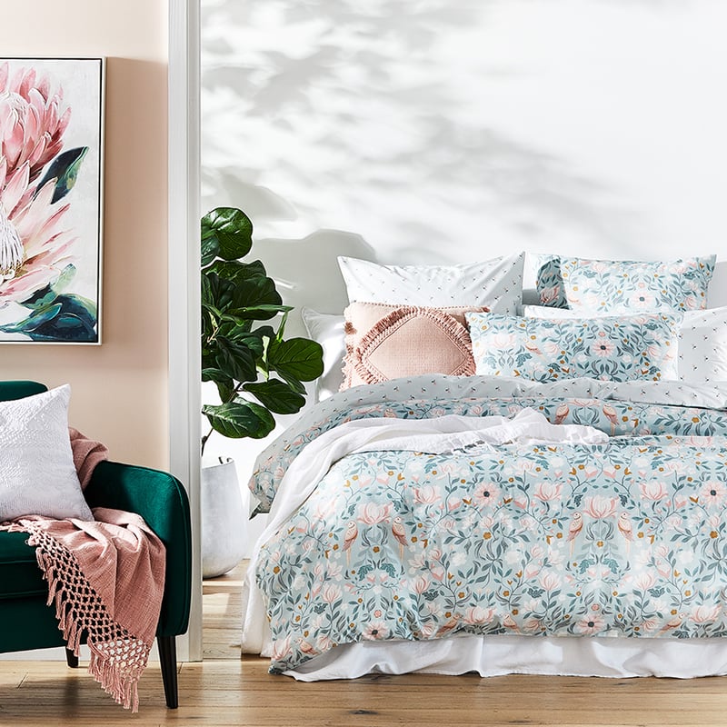 Magnolia Garden Blue Mist Pillowcase