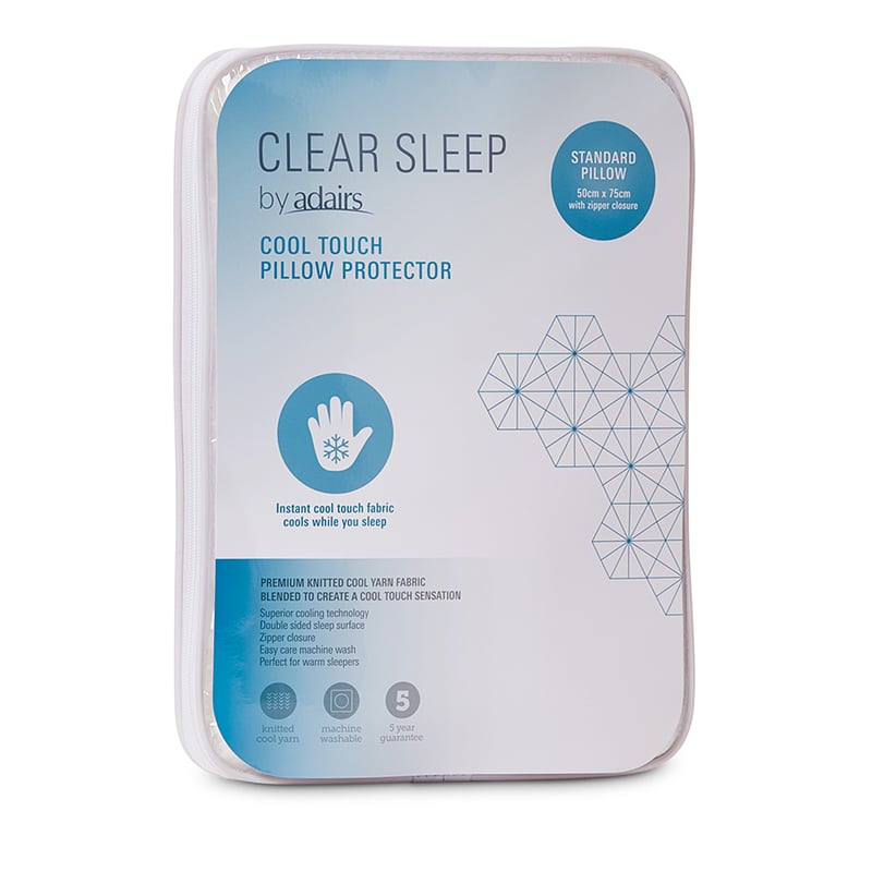 Clear Sleep Cool Touch Standard Pillow Protector