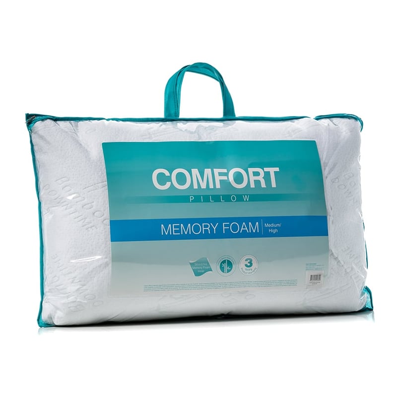 Comfort Memory Foam Pillow Standard Medium/High