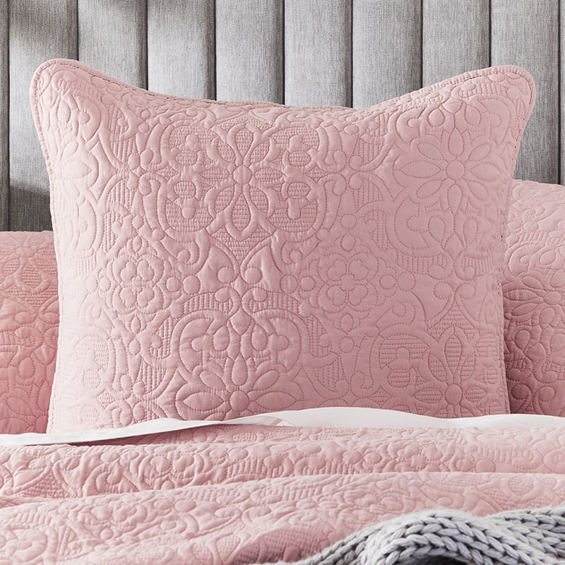 Chloe Peony Pink Quilted Quilt Cover Separates