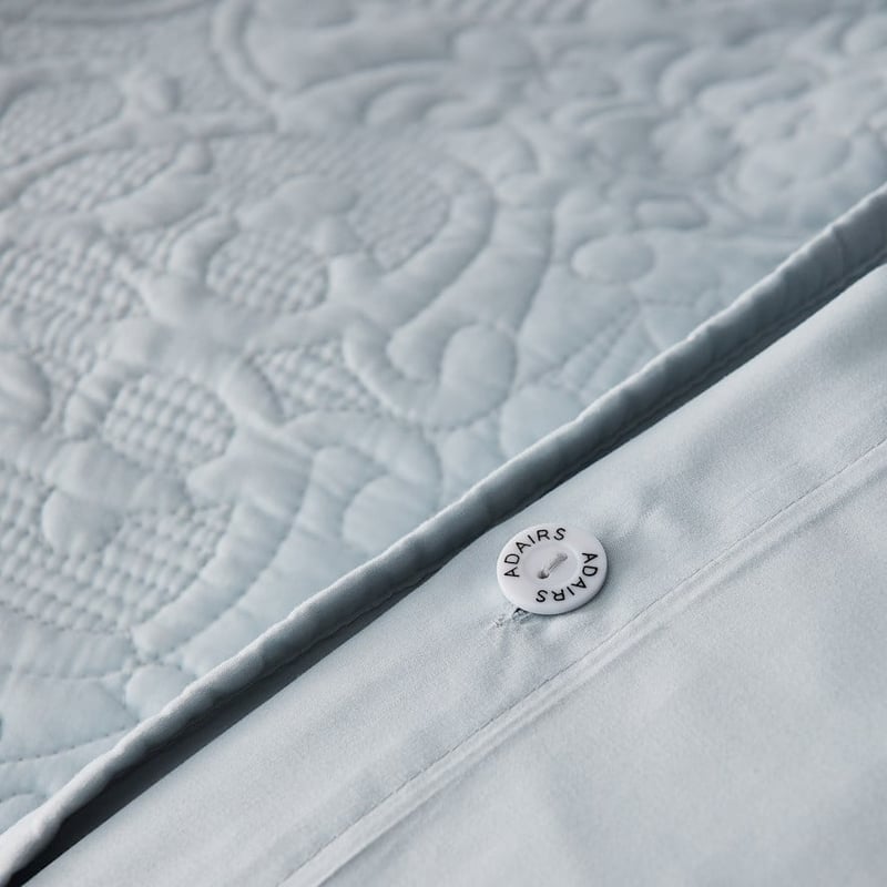 Chloe Silver Blue Quilted Quilt Cover Separates