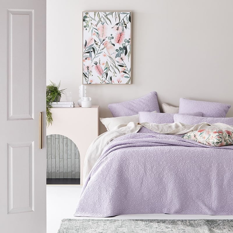 Chloe Lavender Quilted Coverlet Separates