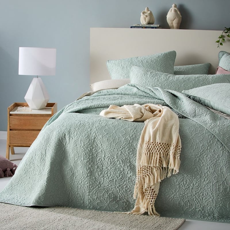 Chloe Sage Quilted Coverlet Separates