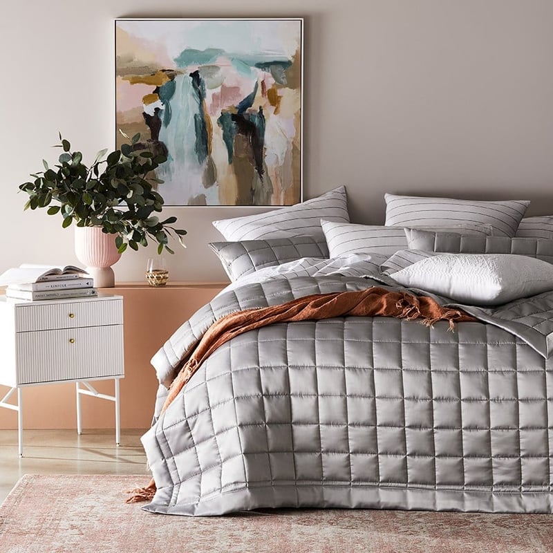 Alma Neutral Quilted Coverlet Separates
