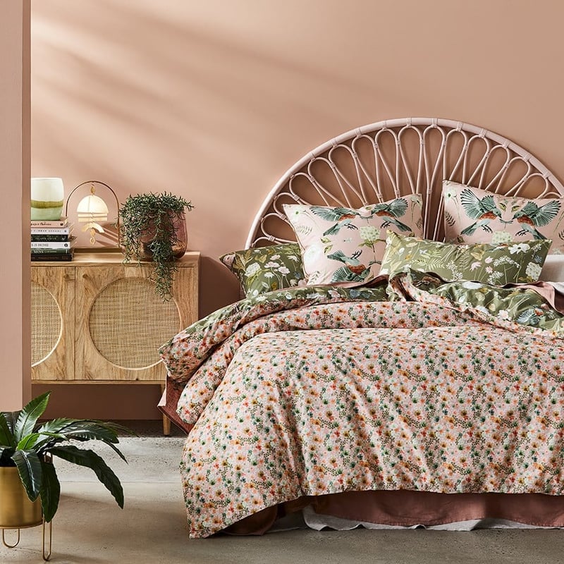 Secret Garden Olive Quilt Cover Set Separates
