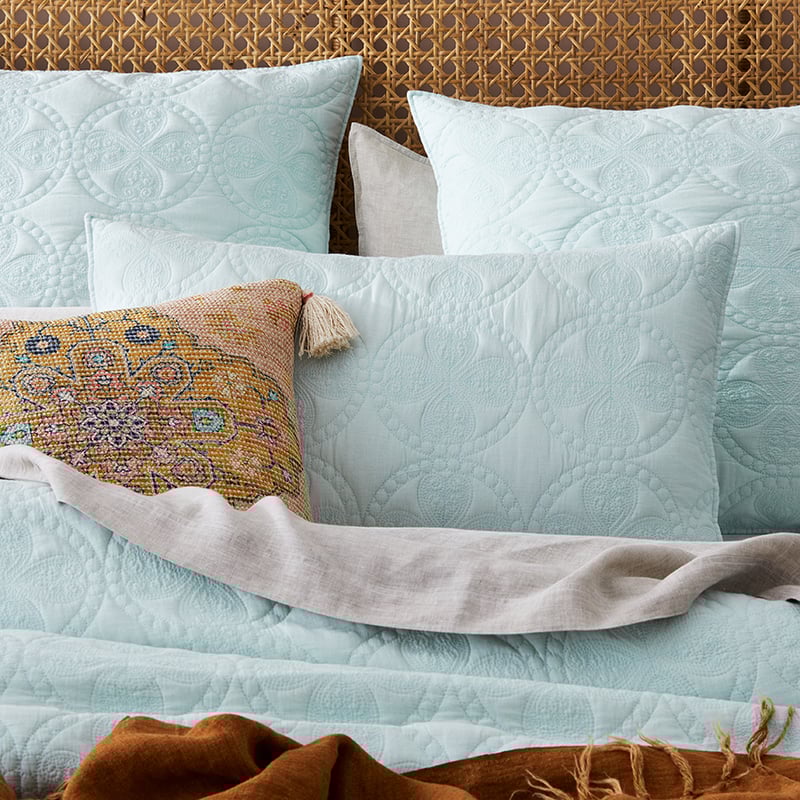 Grace Mist Quilted Quilt Cover Separates