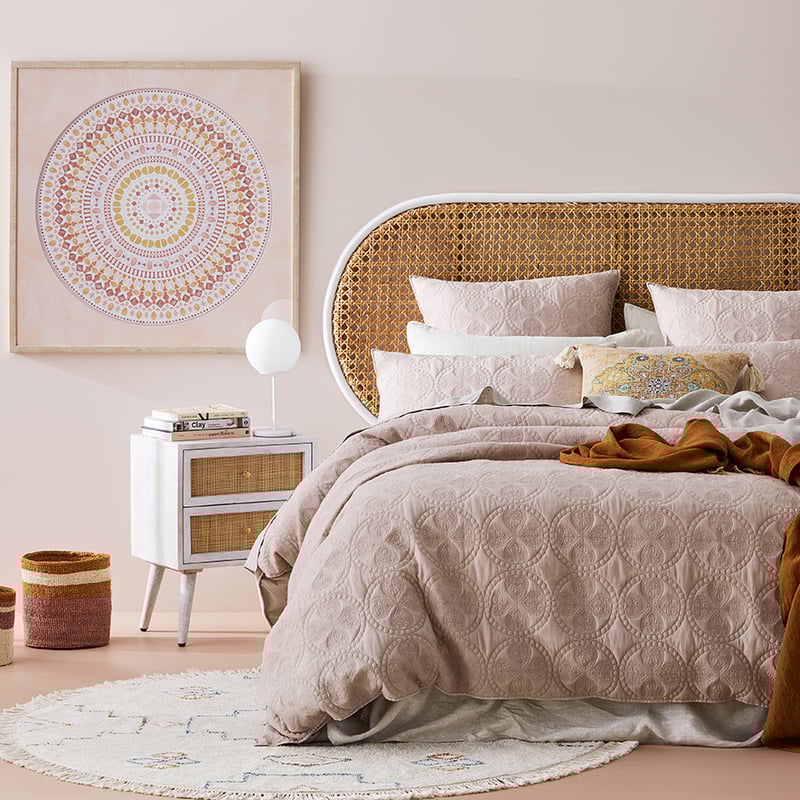 Grace Pebble Quilted Quilt Cover Separates