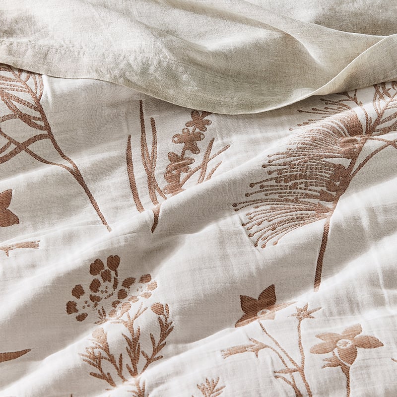 Acacia Jacquard White Quilt Cover Separates