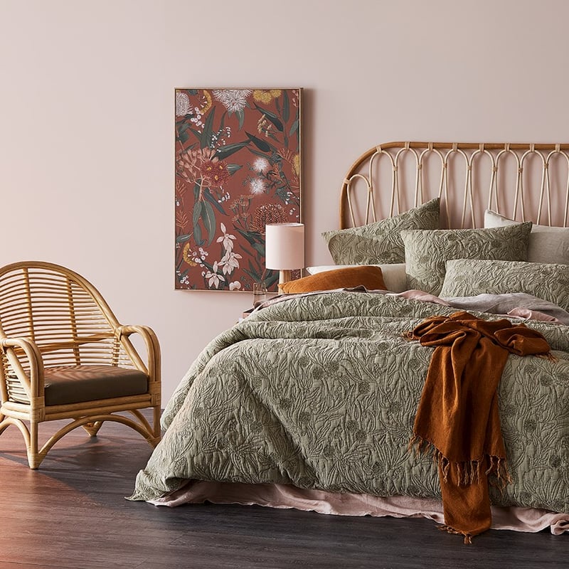 Gumnut Leaf Quilted Quilt Cover Separates