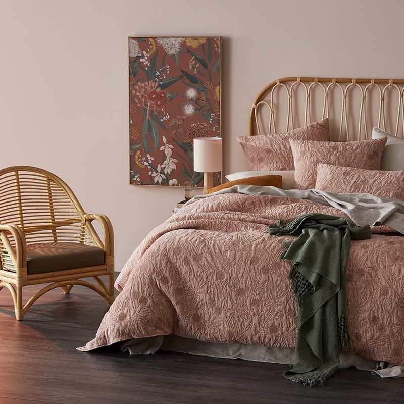 Gumnut Rose Quilted Quilt Cover Separates