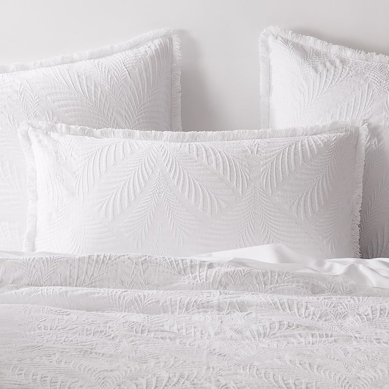 Nahla Matelasse White Quilt Cover Separates