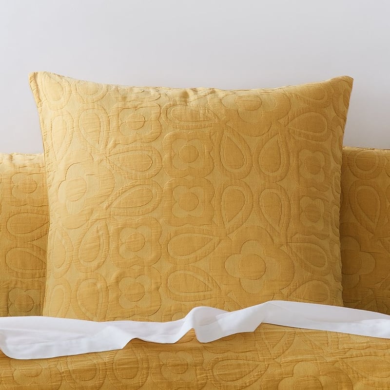 Josie Matelasse Mustard Quilt Cover Separates