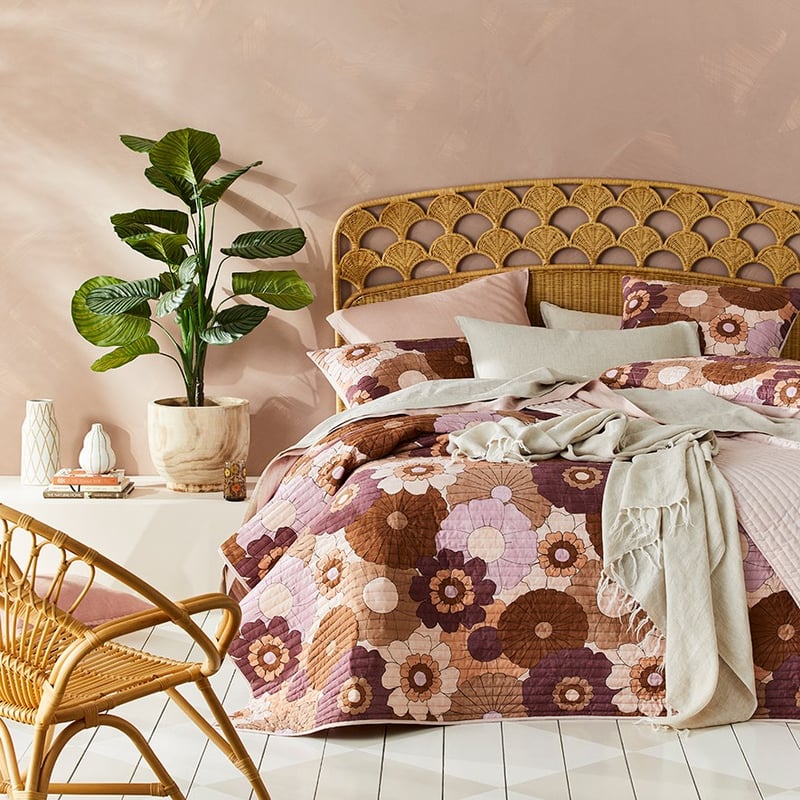Kiera Mauve Spice Quilted Coverlet Separates