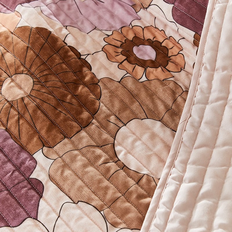 Kiera Mauve Spice Quilted Coverlet Separates