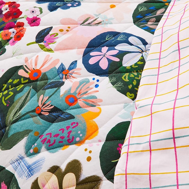 Wild Blooms Multi Quilted Quilt Cover Separates