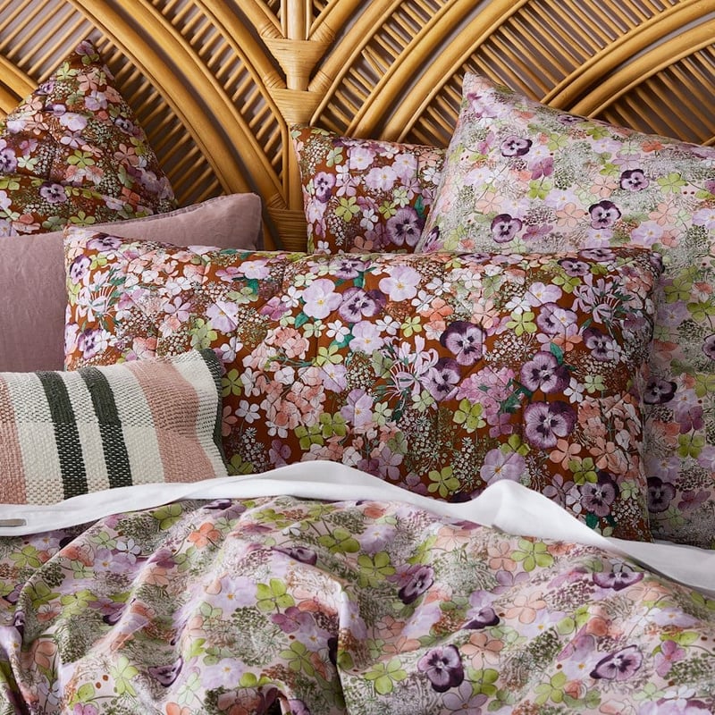 Anya Multi Quilted Quilt Cover + Pillowcases