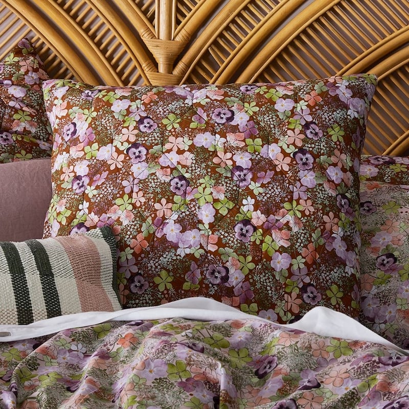Anya Multi Quilted Quilt Cover + Pillowcases