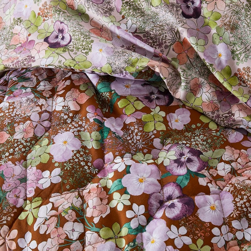 Anya Multi Quilted Quilt Cover + Pillowcases