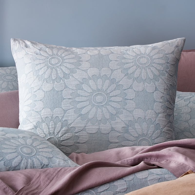 Lottie Matelasse Blue Mist Quilt Cover Separates