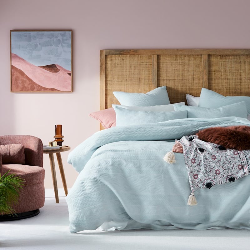 Amelia Matelasse Sky Blue Quilt Cover Separates