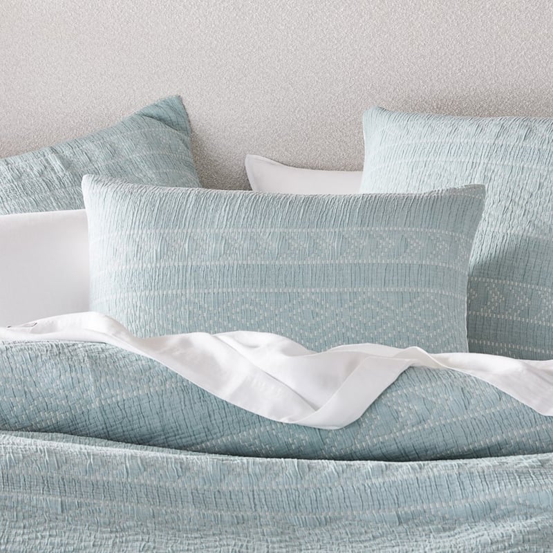Amelia Matelasse Soft Green Quilt Cover Separates