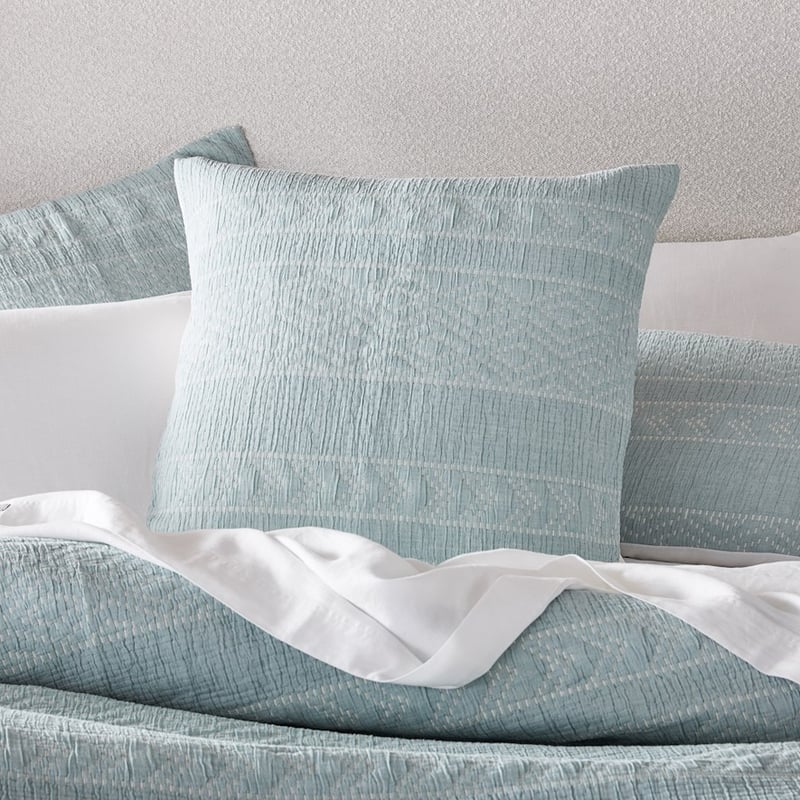 Amelia Matelasse Soft Green Quilt Cover Separates