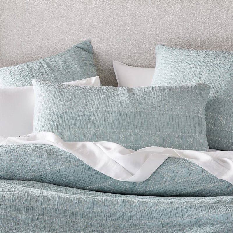 Amelia Matelasse Soft Green Quilt Cover Separates