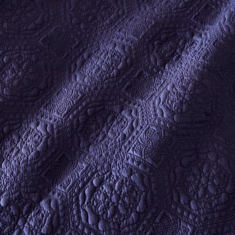 Mable Navy Quilted Quilt Cover Separates