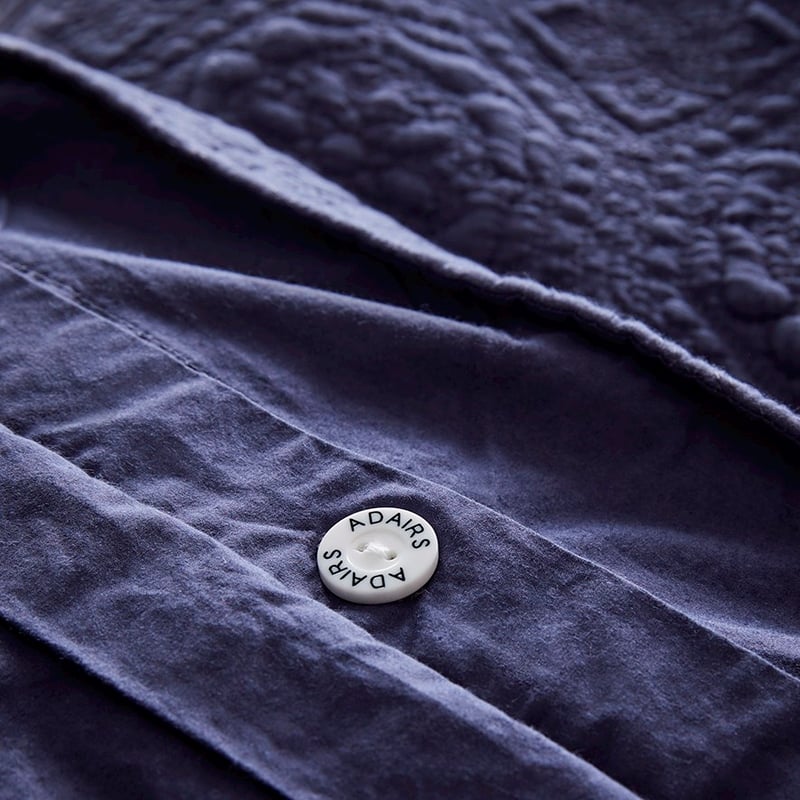 Mable Navy Quilted Quilt Cover Separates