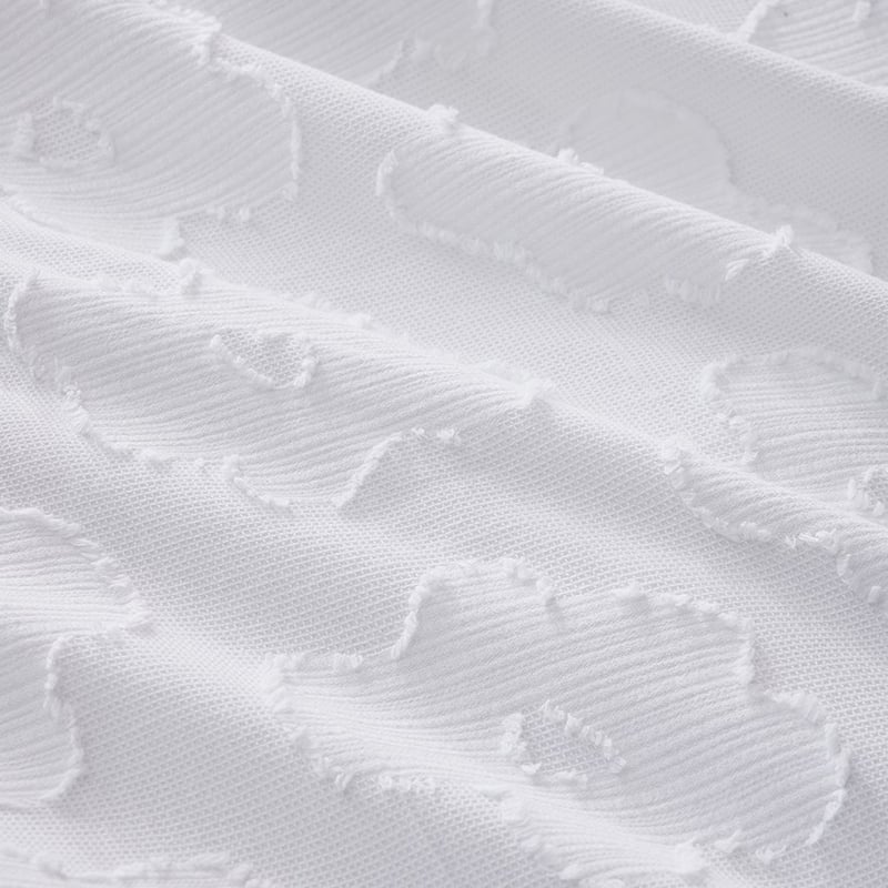 Poppy Jacquard White Quilt Cover Separates