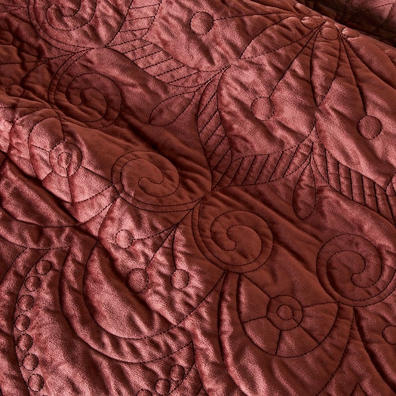 Nadia Velvet Rose Quilted Quilt Cover Separates