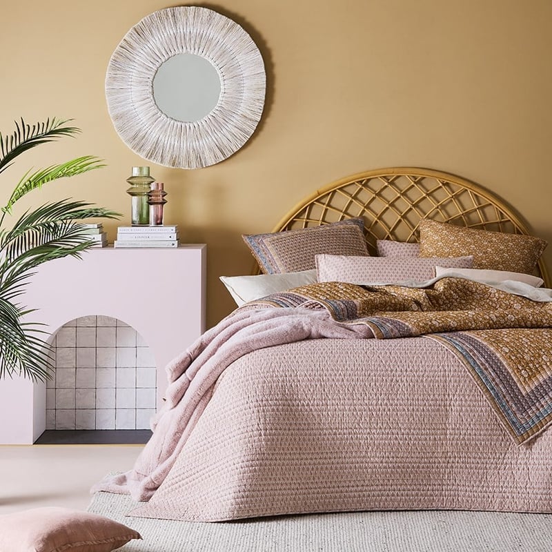 Sirocco Mustard Quilted Coverlet Separates