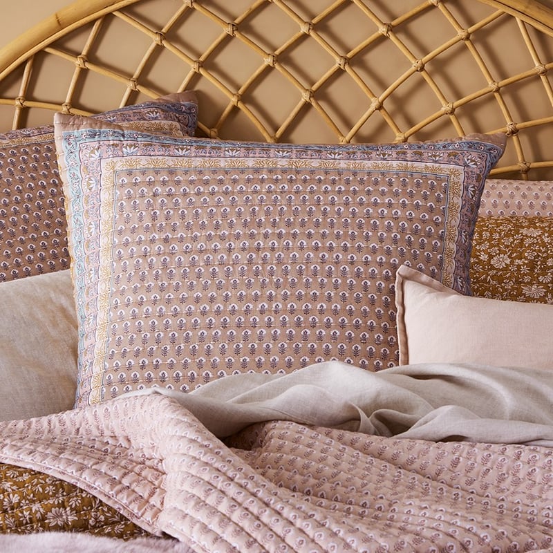 Sirocco Mustard Quilted Coverlet Separates