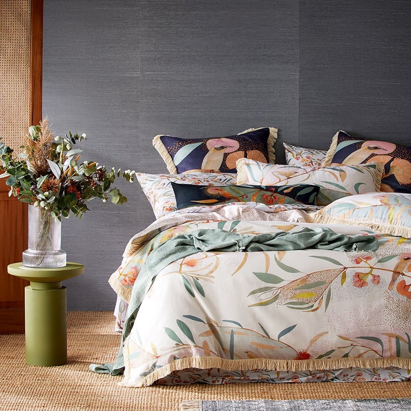 Dana Kinter Love Blooms Natural Quilt Cover Set + Separates